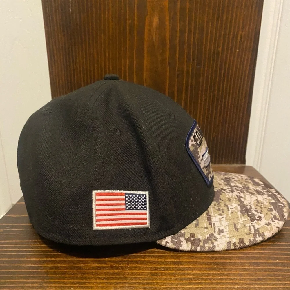 Men's New Era Black/Camo Dallas Cowboys 2021 Salute To Service Trucker 9FIFTY